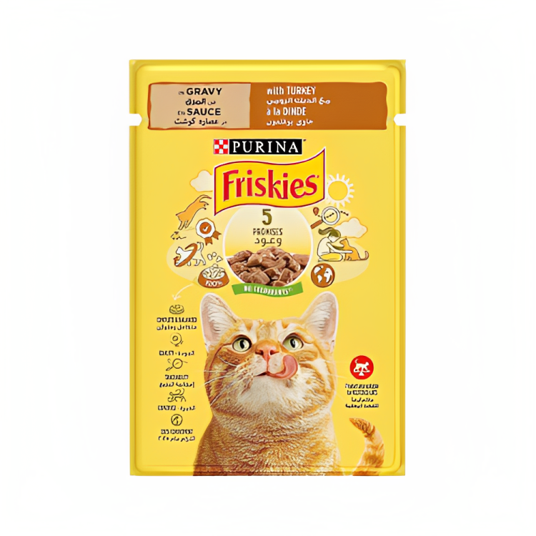 Purina Friskies Wet Cat Food with Turkey 85g - Pet City Shop