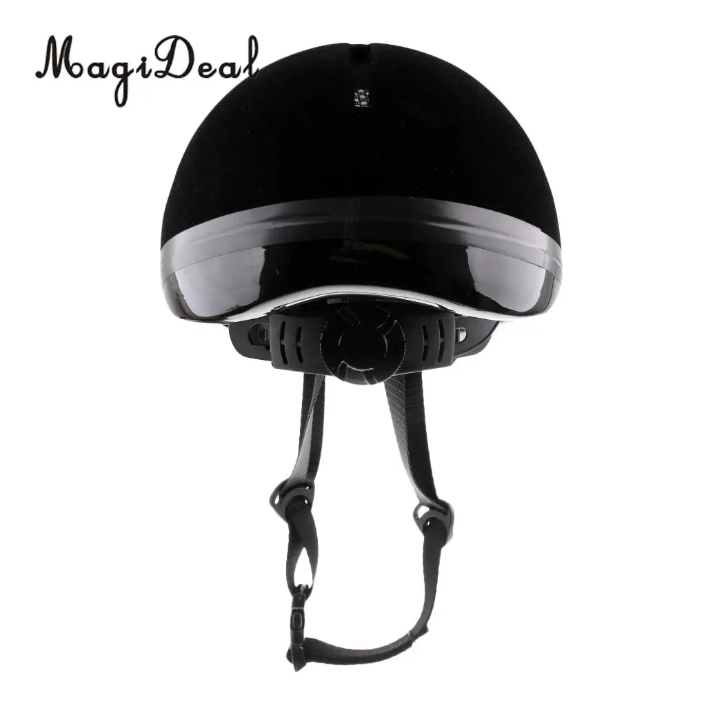 MagiDeal Adjustable Velvet Horse Riding Helmet – Breathable Equestrian Safety Helmet (48–54cm) - الصورة 3