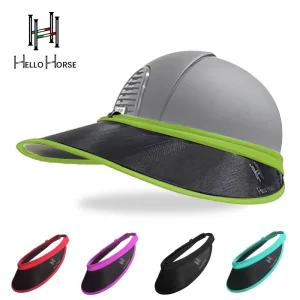Hello Horse Equestrian Sports Sun Hat – Anti-UV, Light-Blocking Summer Face Covering Hat for Outdoor Riding & Knight Gear